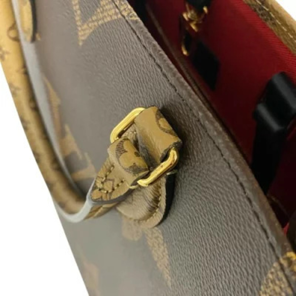 LOUIS VUITTON On The Go Monogram Reverse Brown Tote Bag Handbag SA
